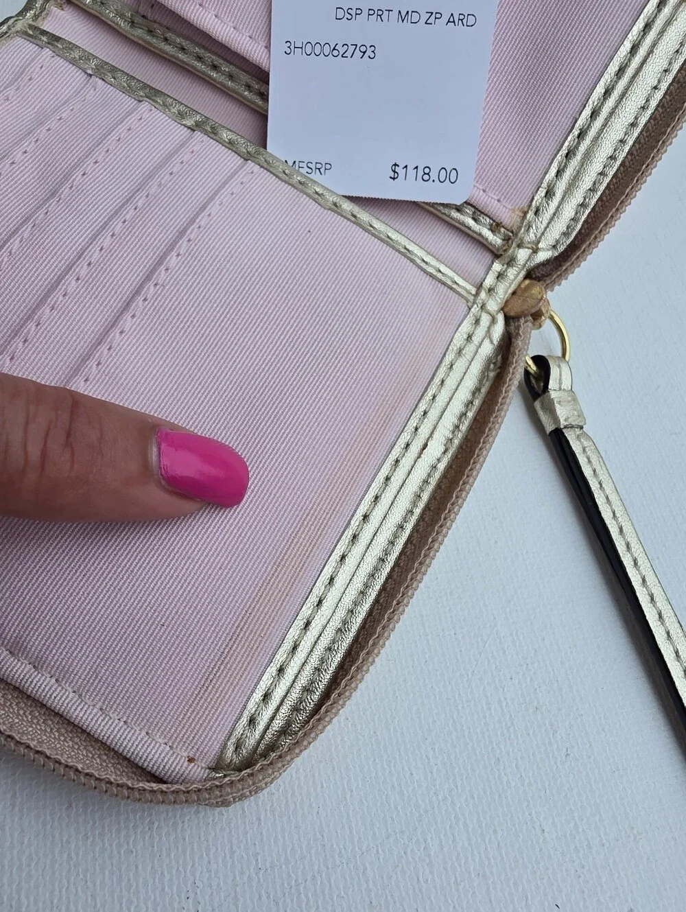 NWT Coach Kyra Poppy Zip Around Wallet Wristlet